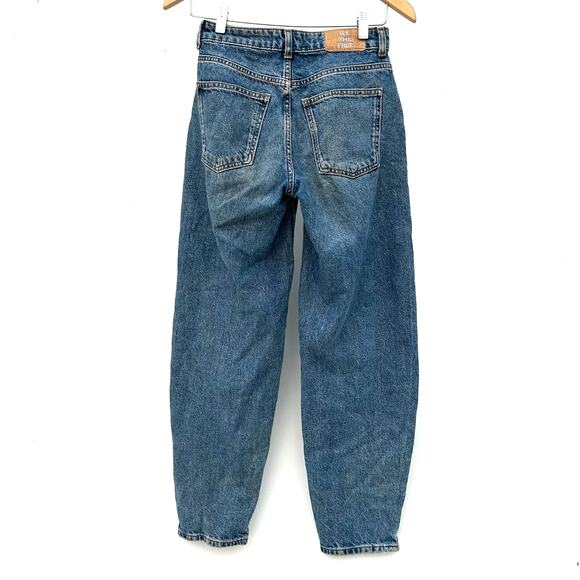Free People We The Free Barrel Jeans Medium Dirty Wash 24 Cotton Juniors - Picture 4 of 8